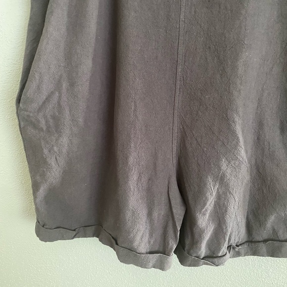 Women’s Overalls Romper Large Grey Lightweight Comfy Casual Minimalist Staple - Picture 4 of 6